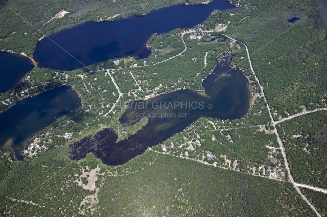 Island Lake in Iosco County, Michigan